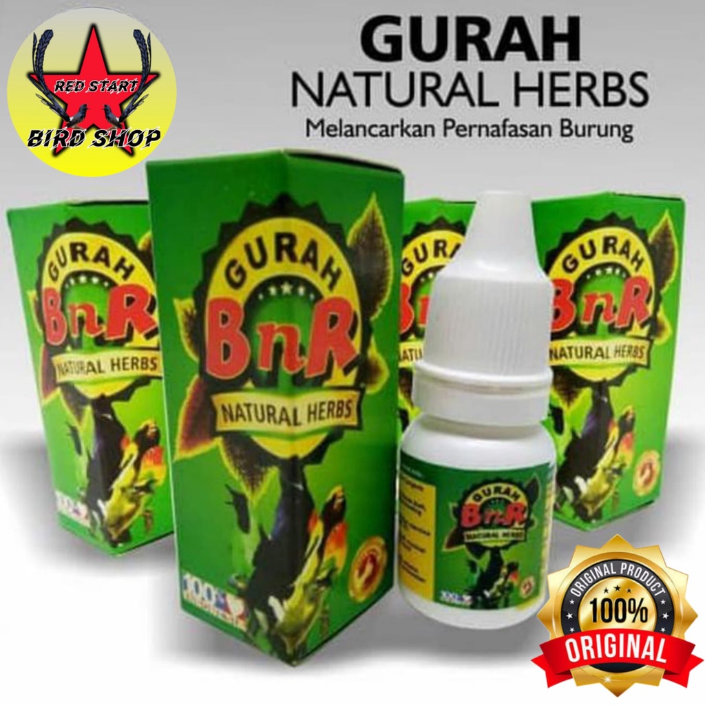 BNR GURAH ALAMI HERBAL OBAT SEMUA BURUNG SAKIT PERNAFASAN SUARA SERAK BERLENDIR PILEK LESU LEMAS