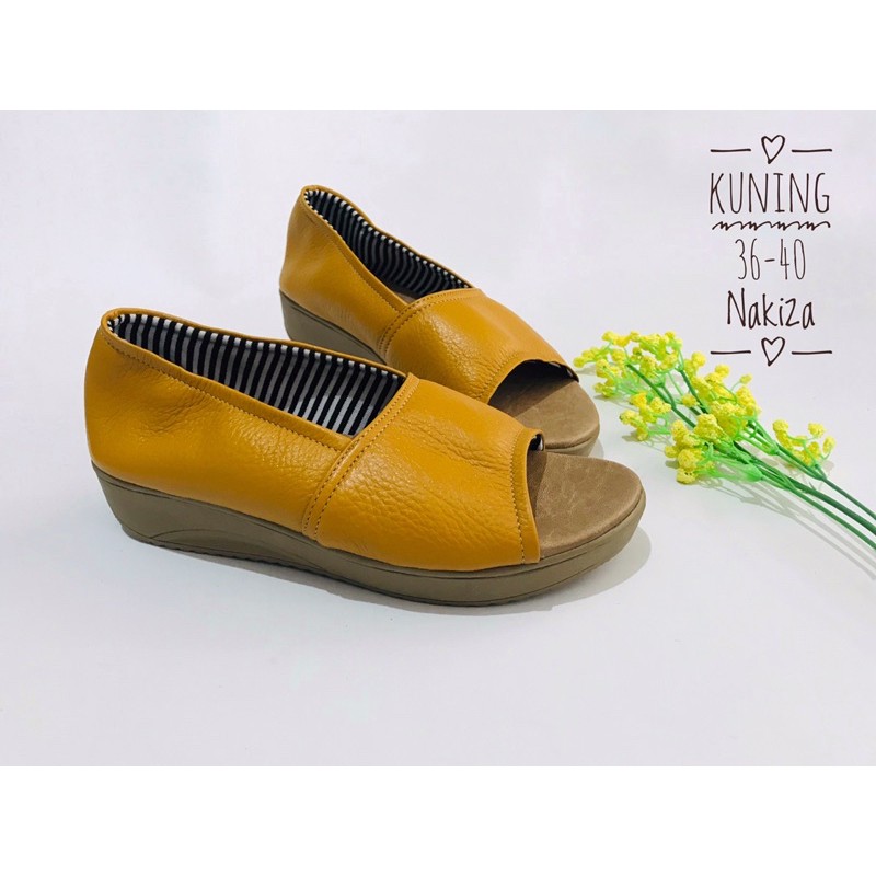 Jual Sandal kulit garut nunung 3 cm Indonesia|Shopee Indonesia