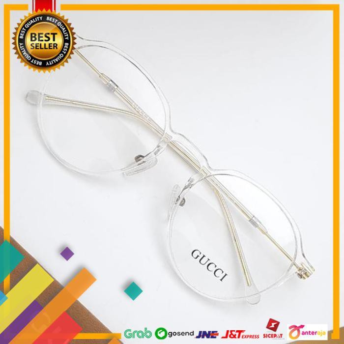 PROMO.. FRAME KACAMATA FASHION WANITA GUCCI JK6138 SUPER & FREE CLEANERS ..TERBARU