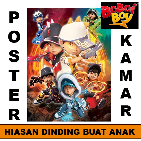 Boboiboy Poster Full Warna 31x45 CM Murah &amp; Bagus