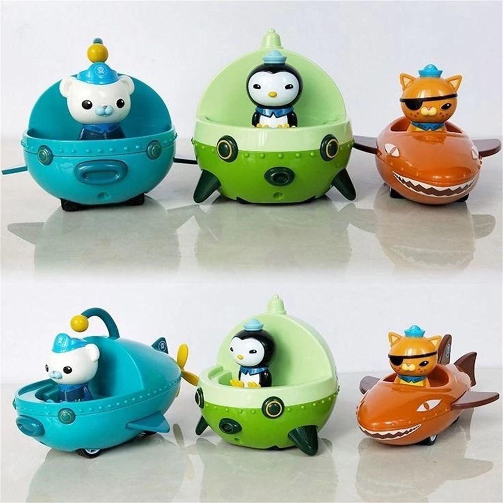 Lanfy Octonauts Figure Mainan Mobil Kreatif Tarik Kembali Teritip Mobil Kwazii Peso Mainan Kendaraan Hadiah Natal CaptainToy Kendaraan