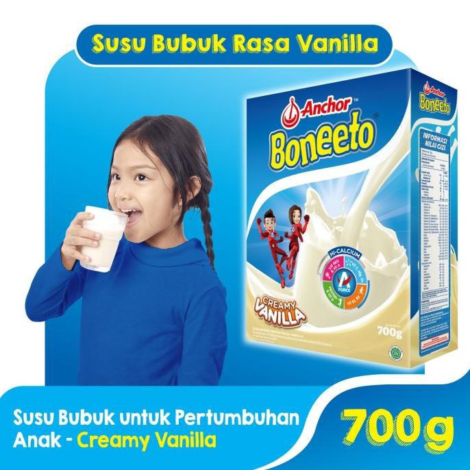 

Anchor Boneeto Creamy Vanilla 700gr- Susu Bubuk Pertumbuhan Anak