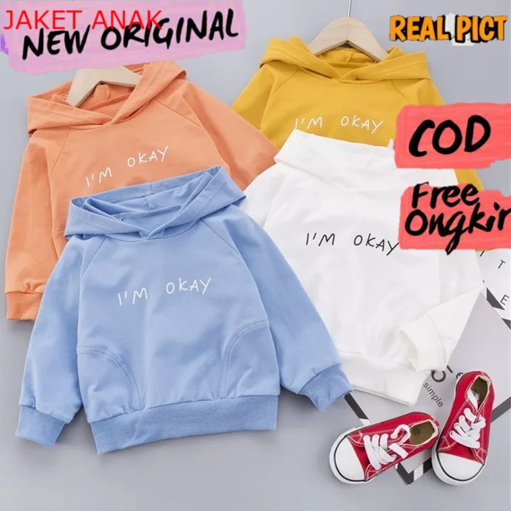 Sweater Anak Im Okay Hoodie Anak Fleece baju Anak Unisex s balita kecil sd lucu korea anime