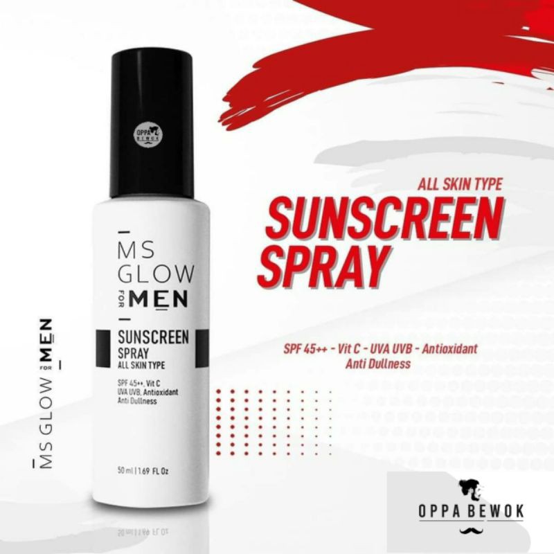 [  ORIGINAL BPOM ] MS GLOW MEN SUNSCREEN SPRAY SKINCARE PRIA GLOW UP