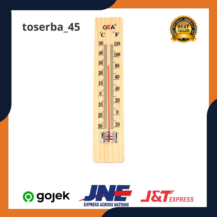 Termometer Ruangan Kayu Air Raksa Pengukur Suhu Ruangan Onemed Murah  MB25