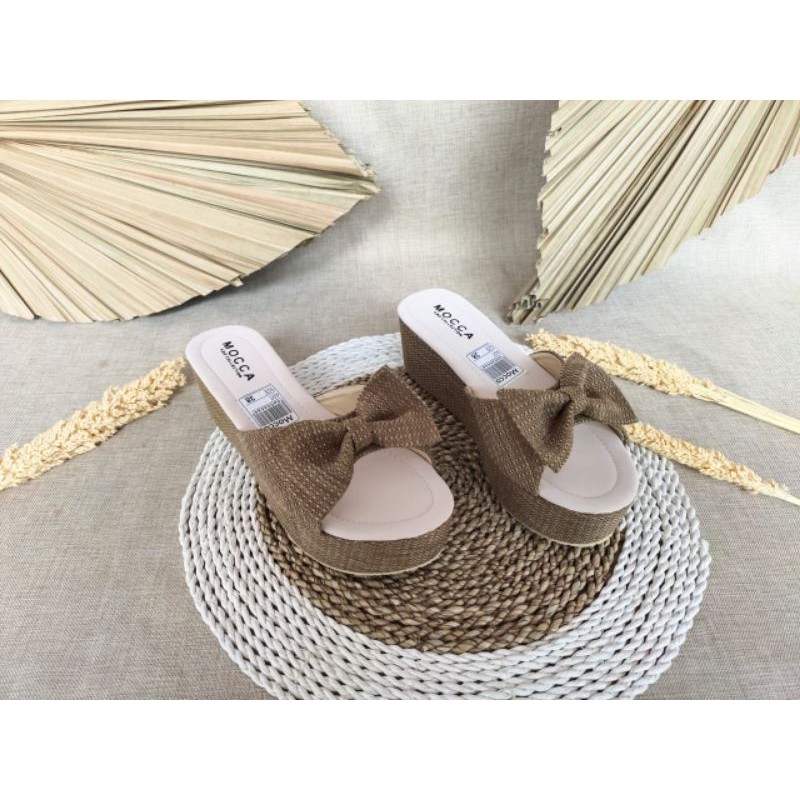 ABBUSHOES YM 15 wedges sandal Vita wanita