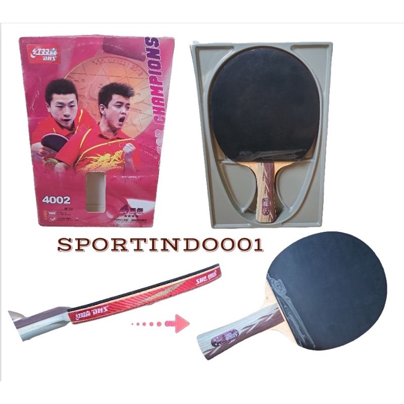 Obral Bat Ping Pong DHS / Bet Tenis Meja  Double Happiness / DHS 4002