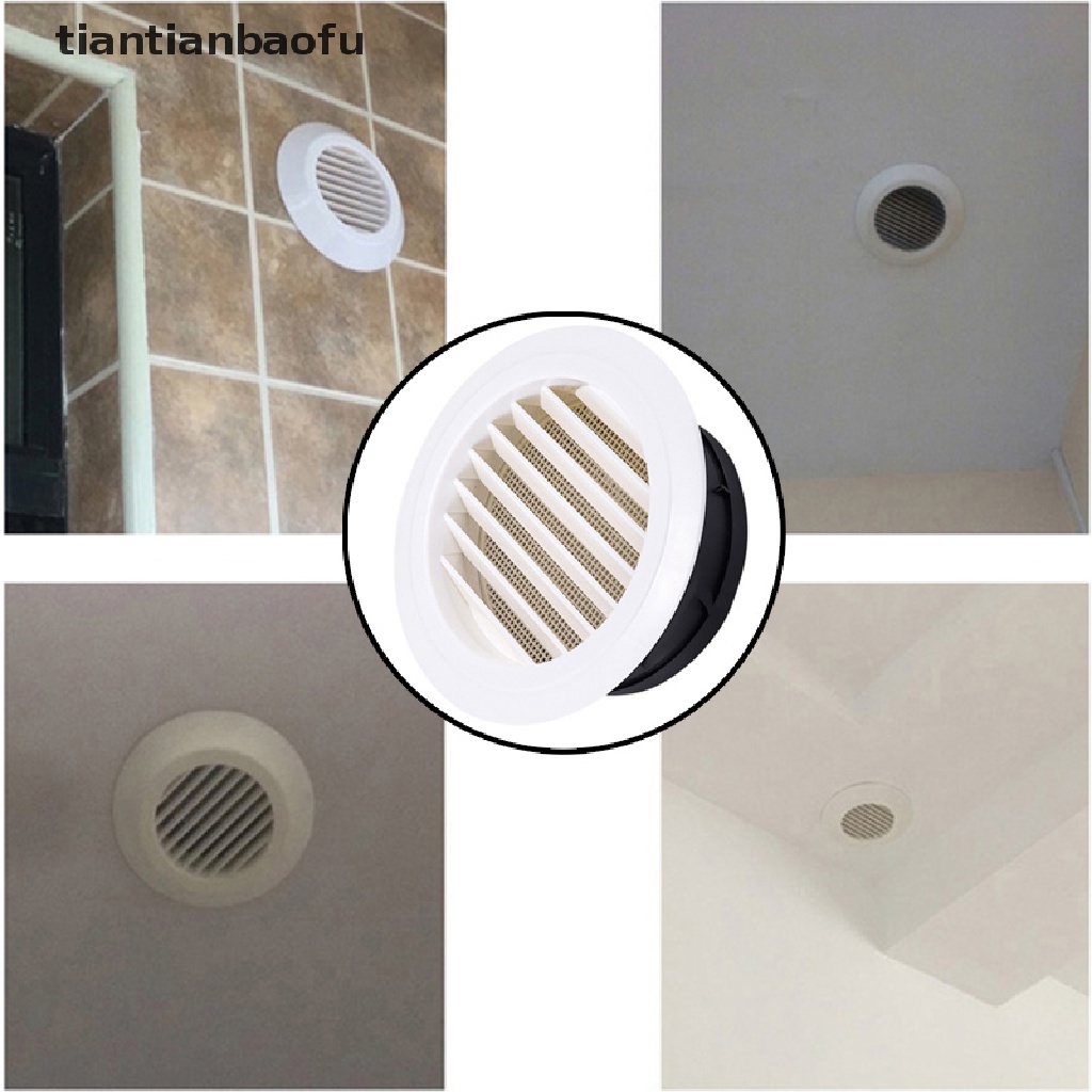 [tiantianbaofu] Exterior Wall Air Vent Grille Plastic Round Air Exhaust Vent Grille Ducting Boutique