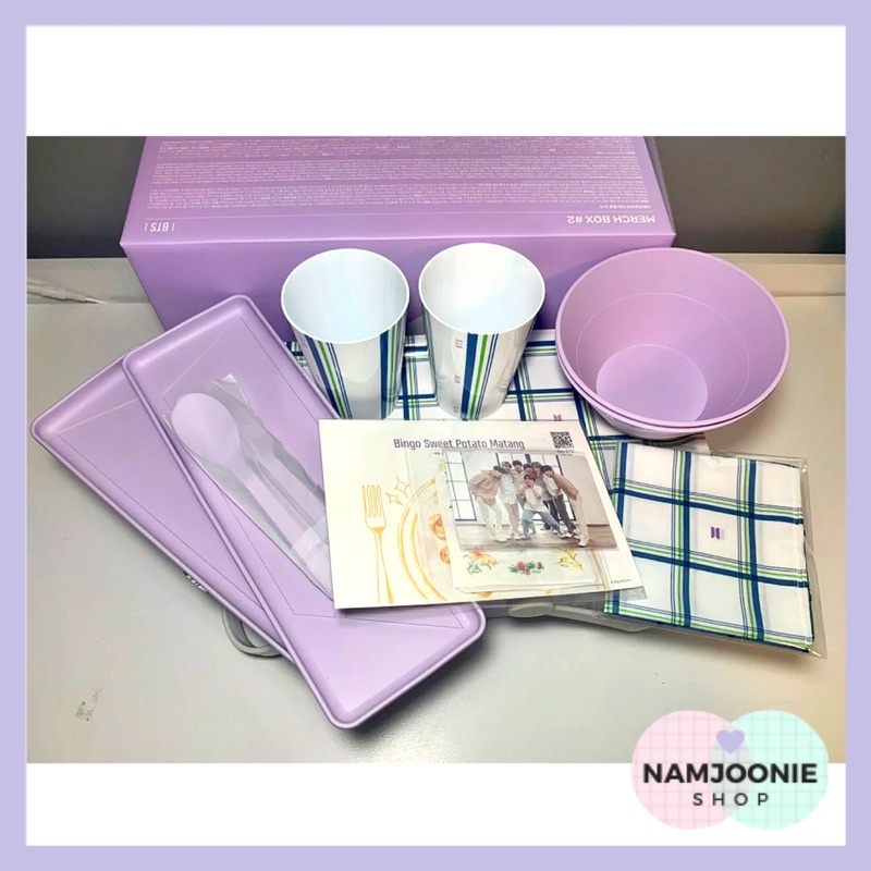 ❗️READY STOCK❗️SHARING OFFICIAL ARMY MEMBERSHIP KIT MERCH BOX 2 PICNIC BASKET MPC PC JIN JIMIN JHOPE