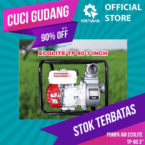 Mesin Pompa air irigasi/ALKON 3 inci - Pompa air bensin ECOLITE