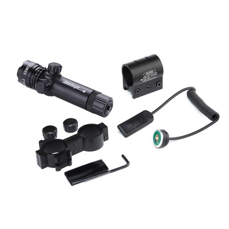 TaffLED Tactical Green Dot Laser Scope Mount+Baterai+Charger - JG-1