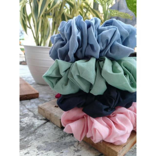 Scrunchie Jumbo | Ikat Rambut Cepol 1kg muat 40pcs