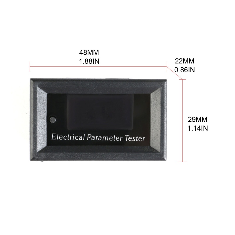 Btsg Portable Parameter Meter 33V/3A Tester Arus Amp Tegangan OLED Multi Fungsi