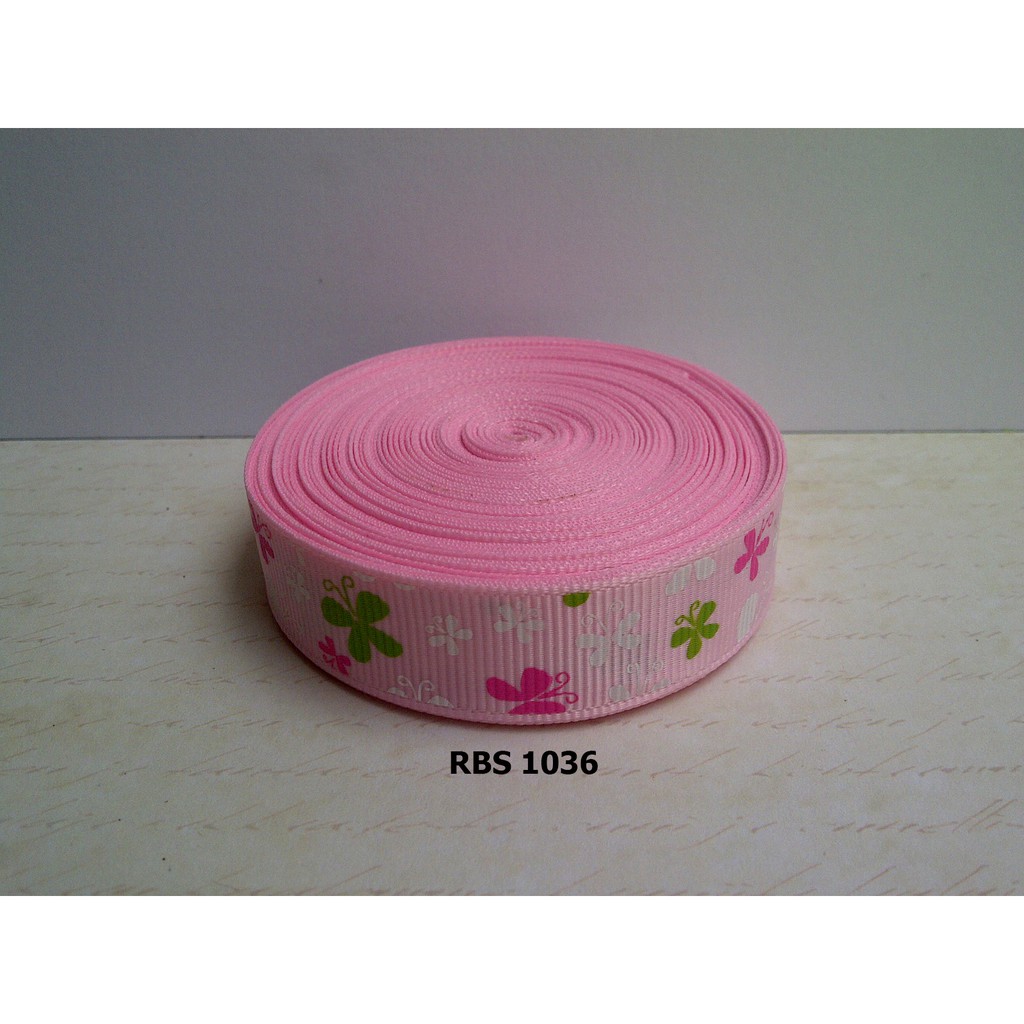 

[10 YARD] PITA GROSGRAIN MOTIF KUPU KUPU SALE RBS 1036