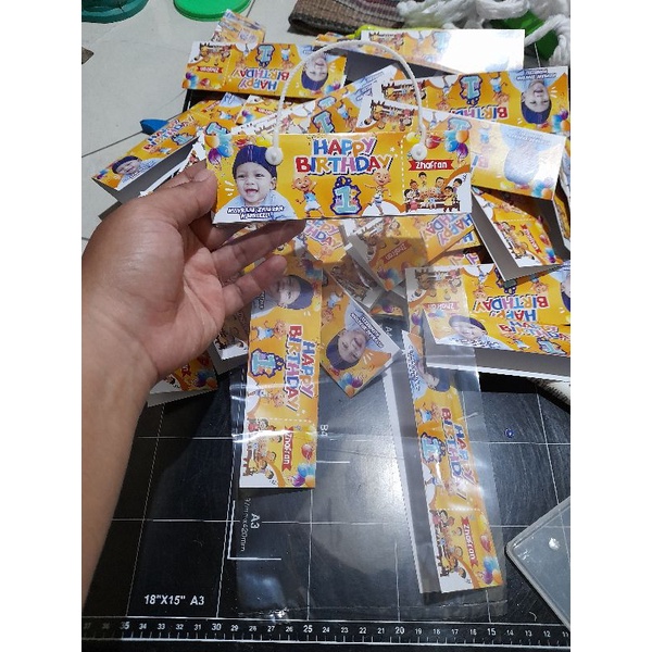 

Plastik kemas snack Idul Fitri / ulang tahun kemasan ultah snack custom