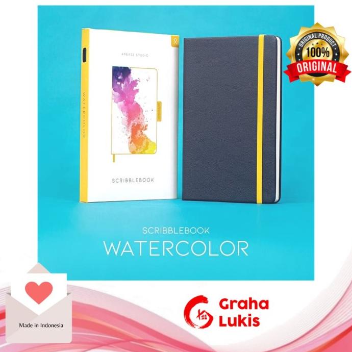 

(BISA COD) Sketchbook Watercolour - Scribblebook BERKUALITAS Kode 990