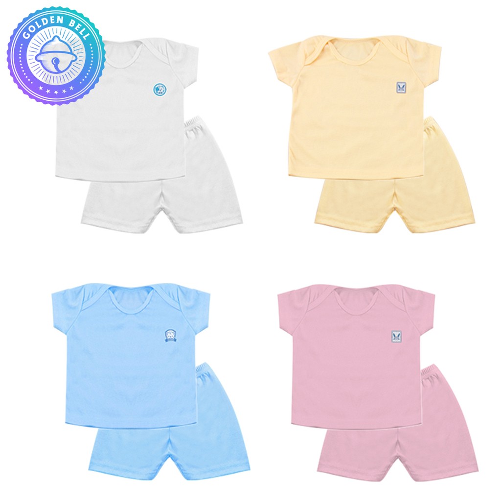 Baju Set Bayi Nishikawa - Baju Lengan Pendek dan Celana Pendek - Isi 3 Pasang Warna