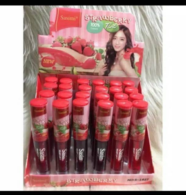 Liptint sasimi strawberry ecer