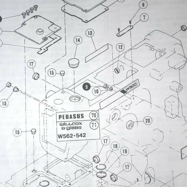 MB14/240110 Asli/Original Tutup Karet Hitam Kam/Kamkut/Overdeck Siruba F007