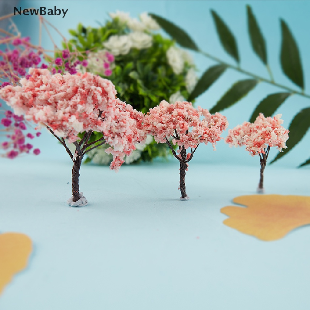 NewBaby Cherry Tree Garden Decorations Miniatures Micro Landscape Crafts Accessories ID