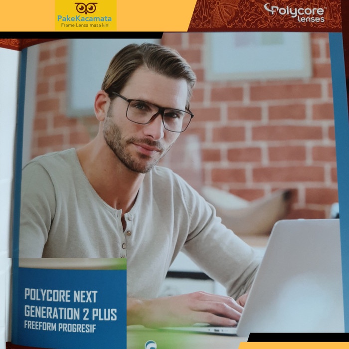 Lensa Kacamata Progresif Polycore Ecosoft Lite2 Plus 1.5 Bisa Cylinder New