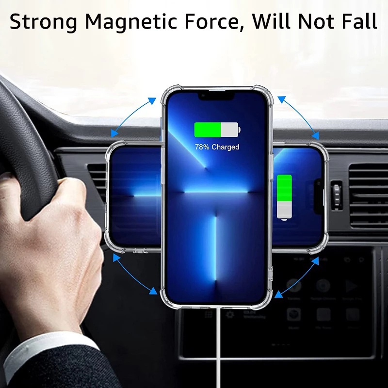 Ring Magsafe Case Cincin Magnetic Compatible for Iphone 13 12 11 Pro Max Mini Xs Max X Xs Xr Metal Rings Wireless Charger