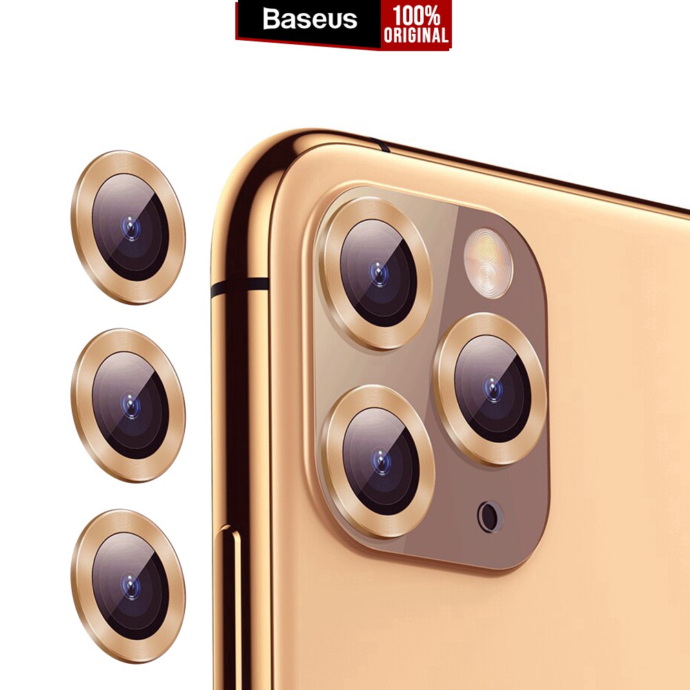 

Ring Camera Tempered Glass iPhone 11 Pro Max / Pro / 11 Baseus Alloy Lens Protector Pelindung Kamera