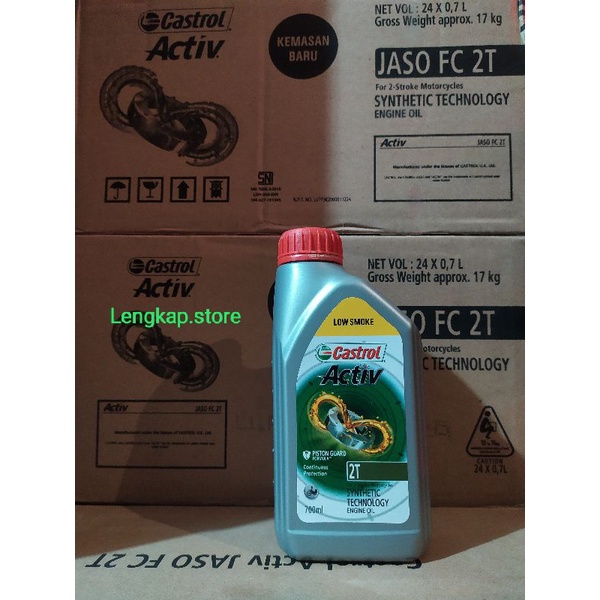 OLI CASTROL 2T 700ML  ACTIV LOW SMOKE SYNTHETIC TECHNOLOGY