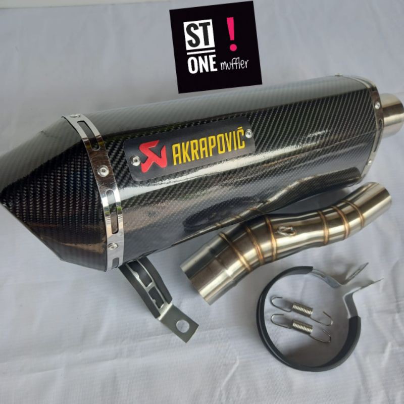 knalpot Akrapovic carbon cbr150r,cb150r,cbr250rr Slip On