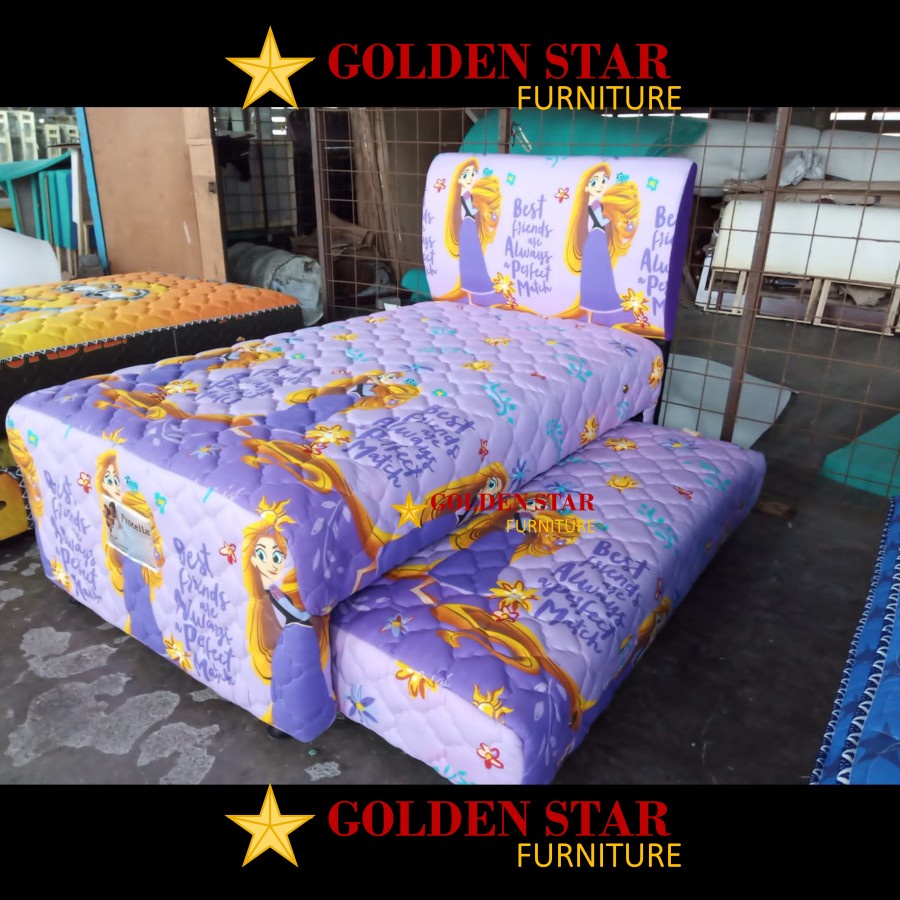 2in1 SET PROCELLA 120 tempat tidur anak spring bed springbed Rapuzel