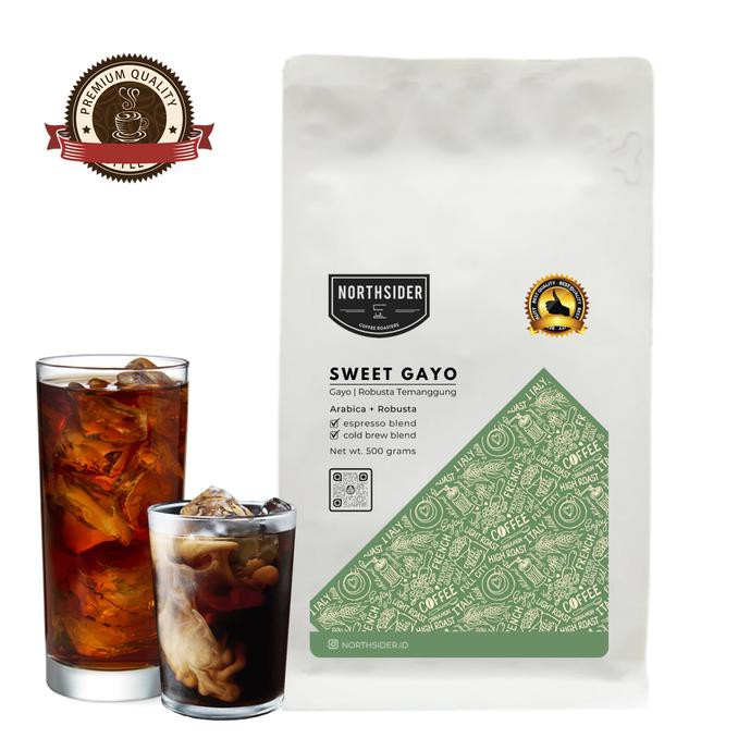

BIJI KOPI ARABIKA SWEET GAYO BLEND - 500GR NORTHSIDER COFFEE BLEND - BIJI KOPI