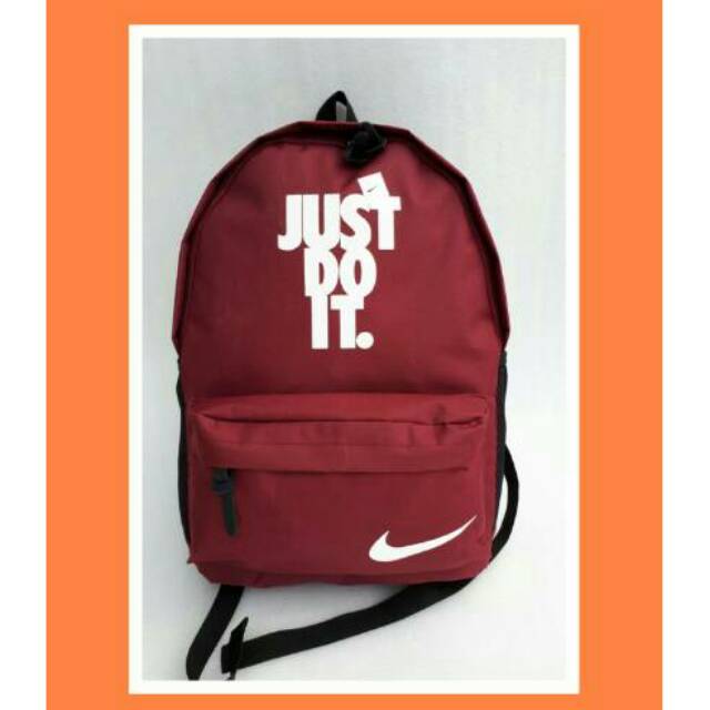 Tas Nike Ransel Pria Ransel Kasual Perjalanan Sekolah Laptop Pria Multifungsi Tahan Air Tas Oxford Ransel Olahraga Luar Ruangan Hitam