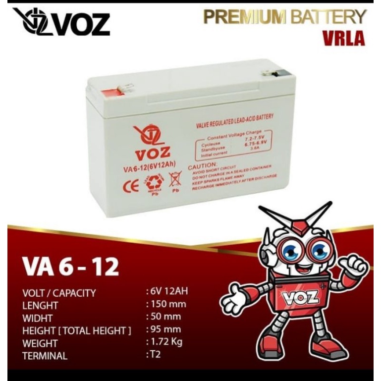 aki accu batre battery baterai 6v 6volt 6 volt 12ah 12a 12 ah 12ampere ampere