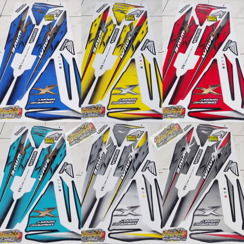(BISA COD) STRIPING STIKER LIS THAILAND VARIASI MOTOR HONDA REVO 110 ABSOLUTE OLD MOTIF WAVE X 125 S