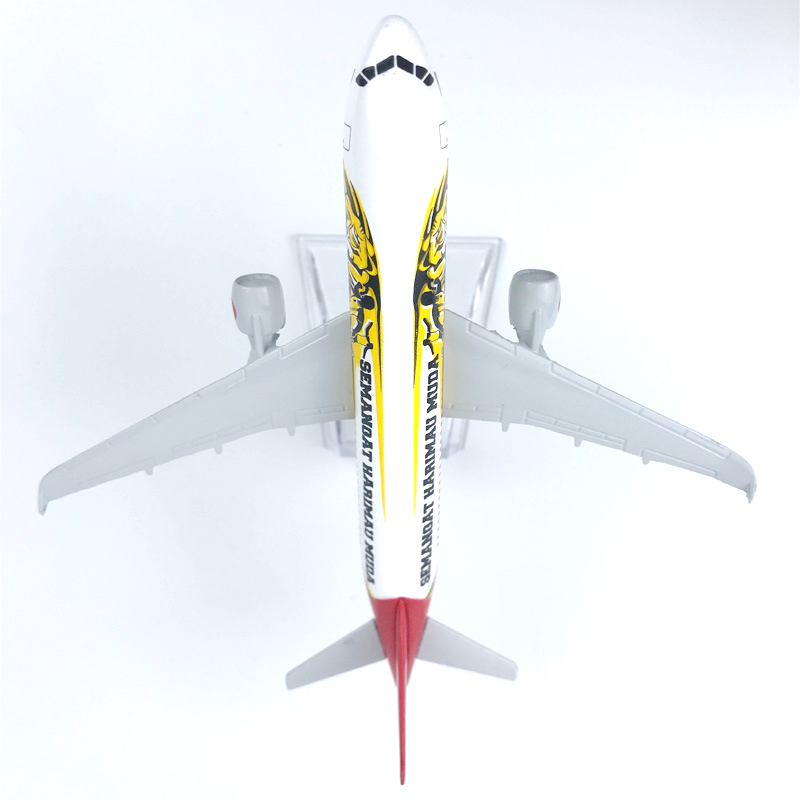 Model Pesawat Terbang Asia Tiger A320 Asia Tiger Airbus 320 Die-cast Bahan Metal Ukuran 16CM