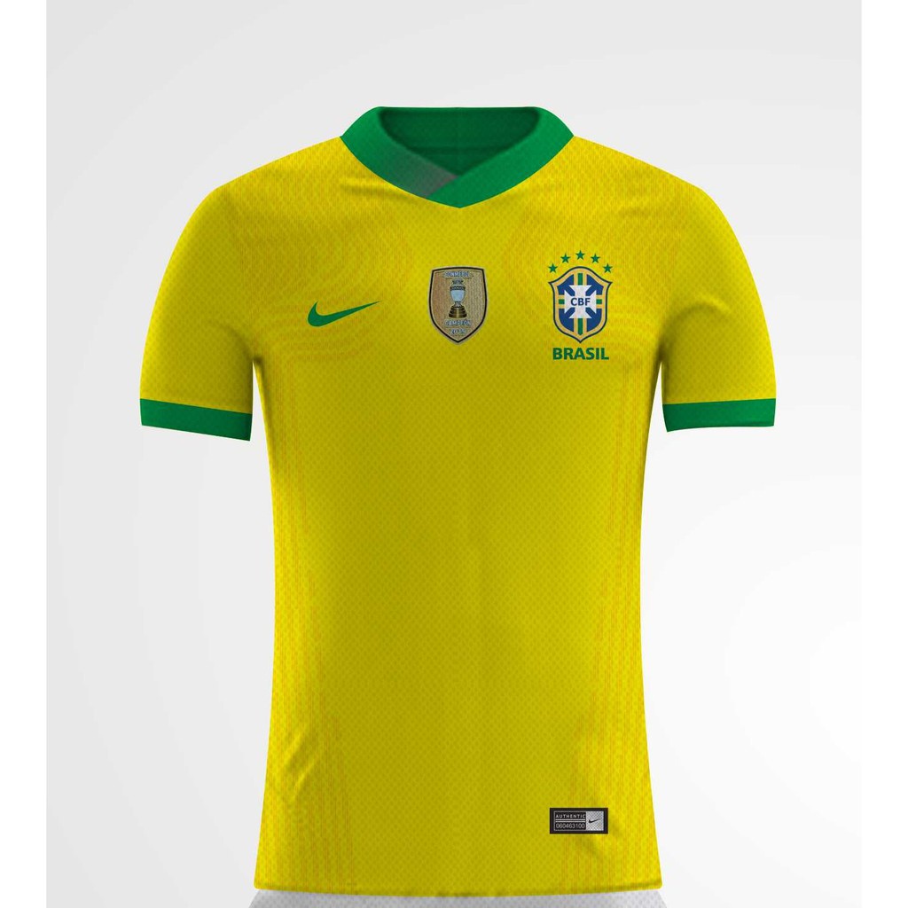 Jersey Brazil Home 2020-2021 Full Printing Free Nama + Nomor Punggung
