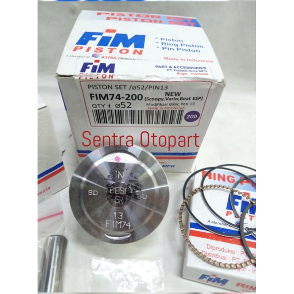 Piston kit beat street.beat esp oversize 200 FIM