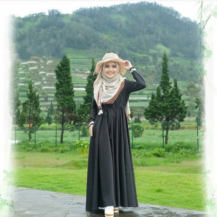 Salma dress gamis kekinian ukuran L|XL 