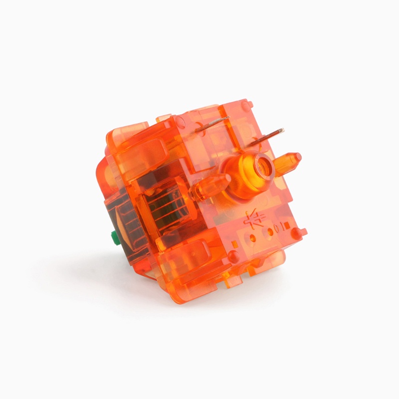 Vivi EQUALZ-Tangerine V2 Switches 5 Pin 62g / 67g Translucent Linear Axis Untuk Keyboard Mekanik MX