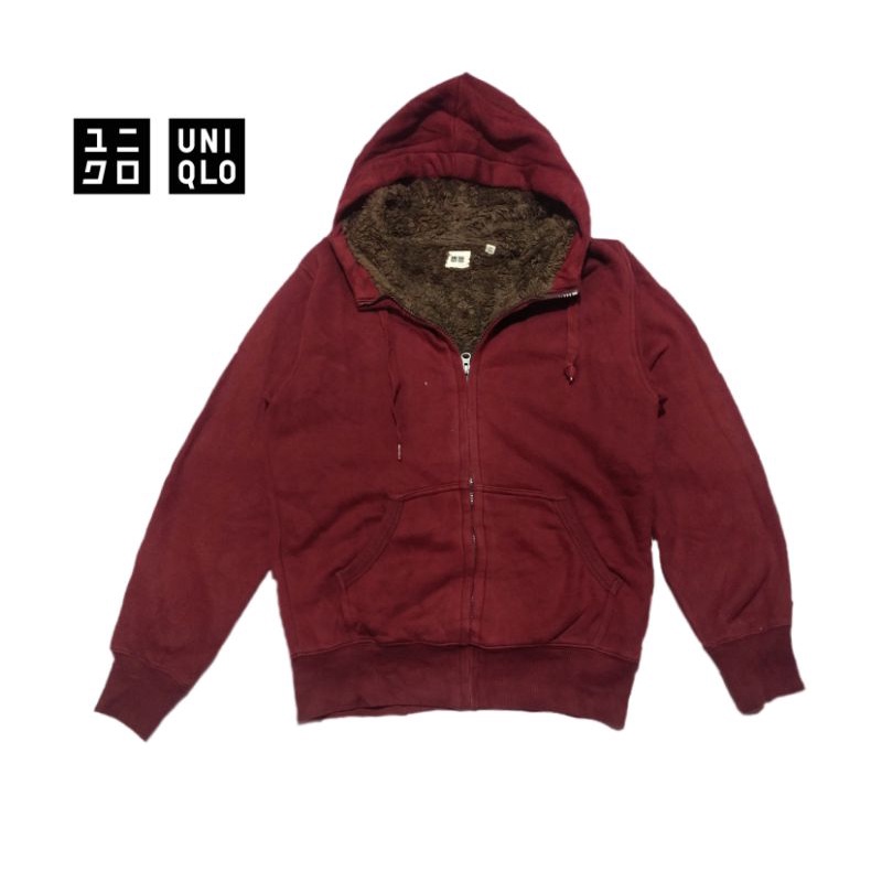 JAKET HOODIE PRIA UNIQLO ORIGINAL SECOND BRANDED