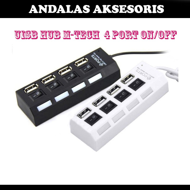 USB HUB 2.0 SAKLAR ON/OFF PERPANJANGAN PENYAMBUNG USB 4 PORT 7 PORT LED MURAH