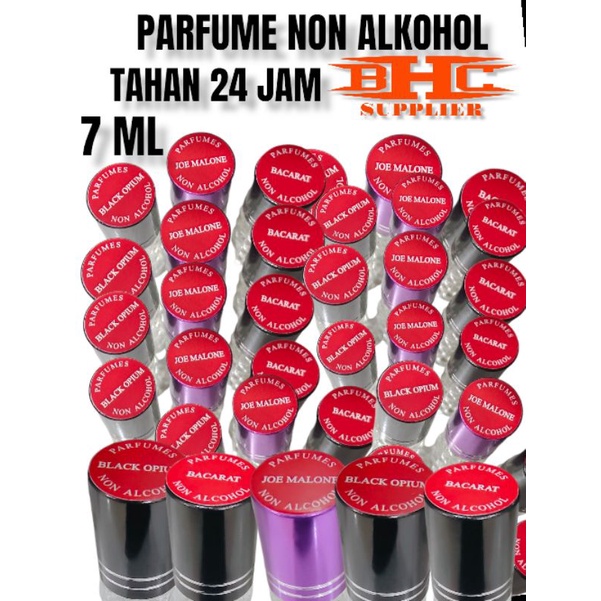 Parfume Non Alkohol Roll On 7ML / Parfume Bacarat / Parfum Black Opium / Parfume Joe Malone Jomalone Jomalon / Bakarat