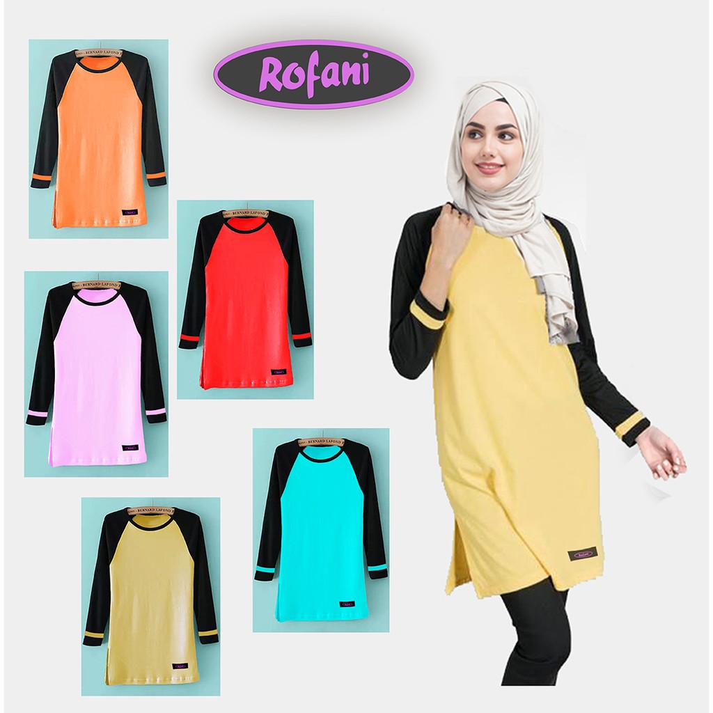 KAOS TUNIK SYARI / BAJU MUSLIMAH ROFANI