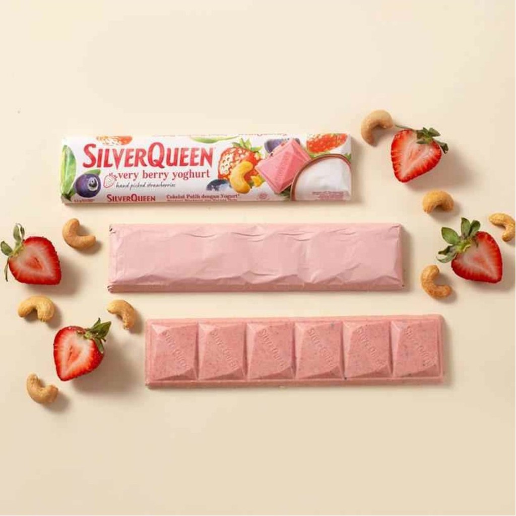 BARU ! Silver Queen / Silverqueen Very Berry Yoghurt Cokelat 25 Gram