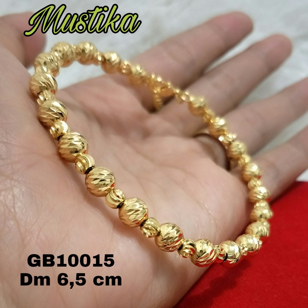 Gelang Bulat Manik Manik-Set Perhiasan Xuping-Perhiasan lapis emas22k