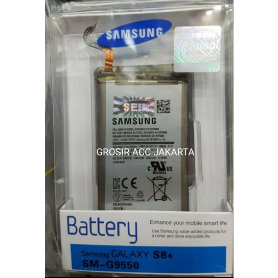BATERE BATERAI BATTERY BATRE SAMSUNG GALAXY S8+ S8 PLUS G955 G9550 ORIGINAL SEIN SAMSUNG BATTERY S8 