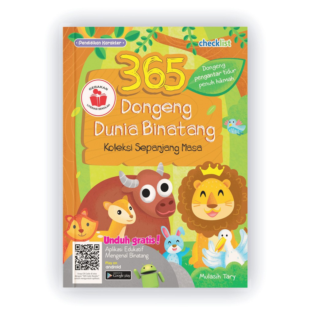 checklist buku cerita anak 365 dongeng dunia binatang  bergambar  full color 