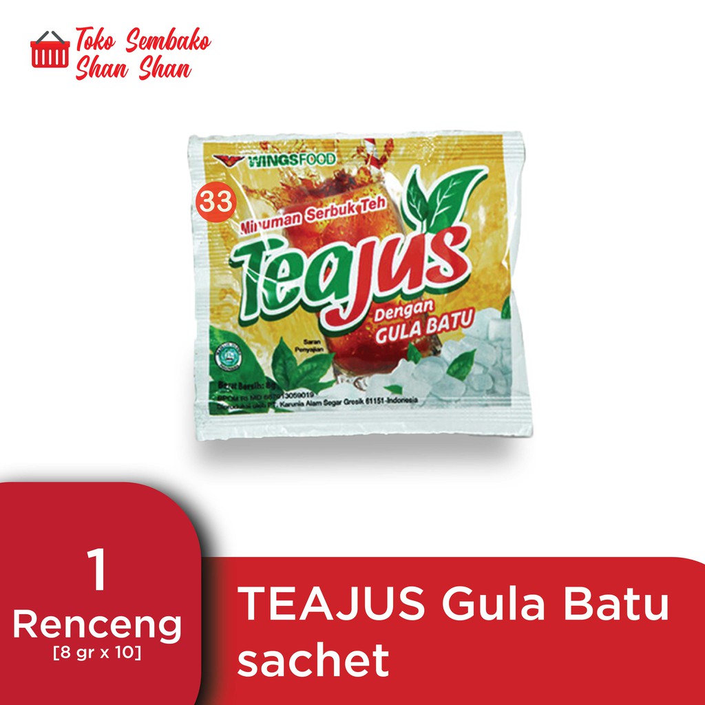 

TEAJUS GULA BATU SACHET MINUMAN TEH SEDUH RENCENGAN