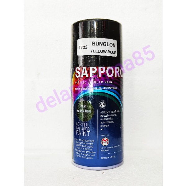 Sapporo Paint Bunglon Yellow Blue 7723/bunglon/cat bunglon/cat semprot/pylox/pilox/pilok