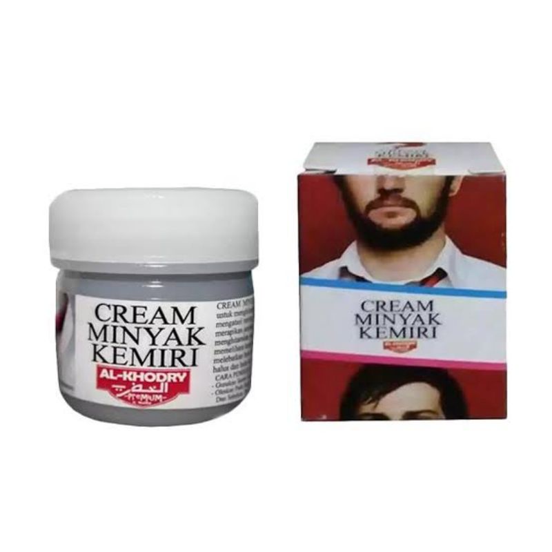 Cream Minyak Kemiri Al Khodry / Menghitamkan Rambut / Menyuburkan Rambut / Jenggot / Kumis